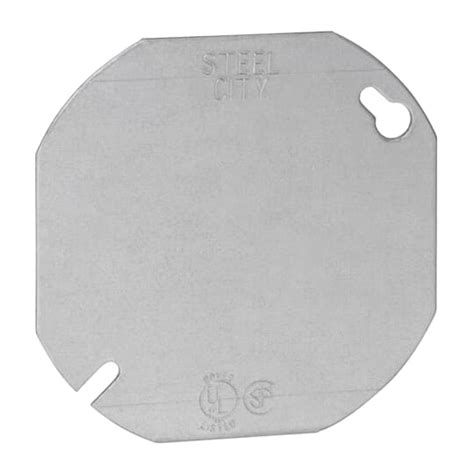 Octagon Box Cover, 4 Inch Diameter, Pre